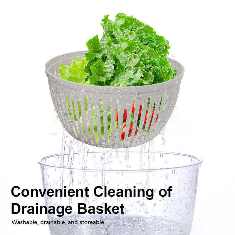 Household Premium Multifunctional Bpa Free Drain Lettuce and Vegetable Salad Spinner for Home Kitchen