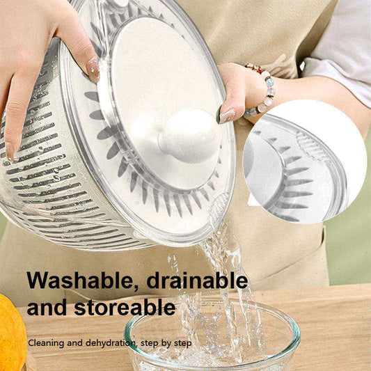 Household Premium Multifunctional Bpa Free Drain Lettuce and Vegetable Salad Spinner for Home Kitchen