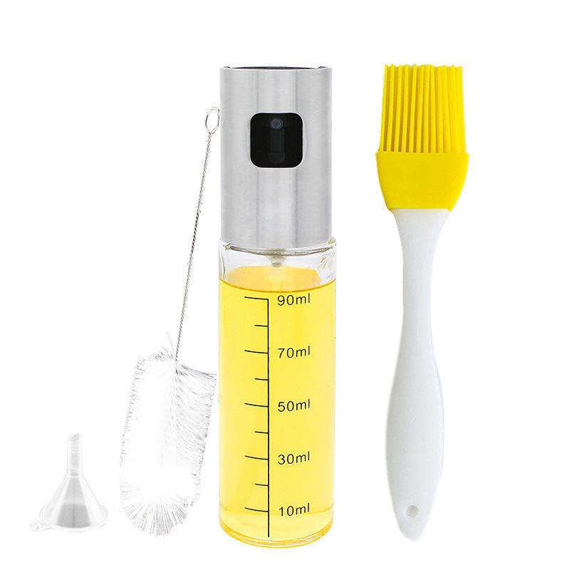 100 ML Stainless Steel Olive Glass Spray Oil Sprayer for Cooking