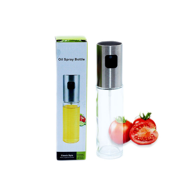 100 ML Stainless Steel Olive Glass Spray Oil Sprayer for Cooking