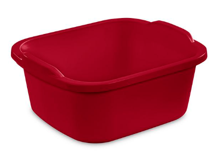 Red 12Qt Dishpan