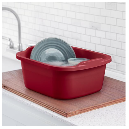 Red 12Qt Dishpan
