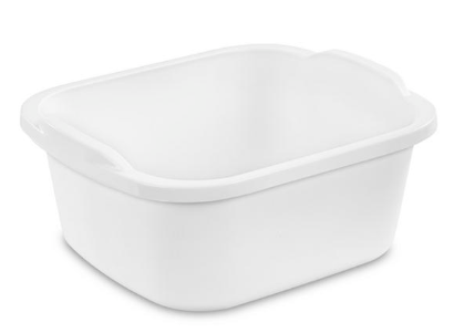 White 12Qt Dishpan