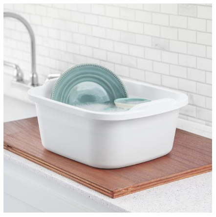 White 12Qt Dishpan